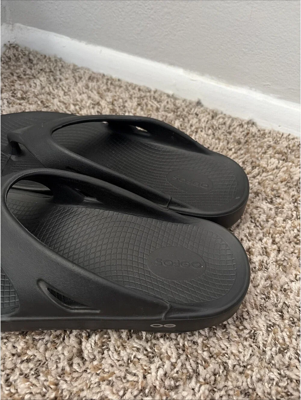 OOFOS Men's Black Slide Sandal Recovery Footware Unisex Mens Size 10/Women’s 12